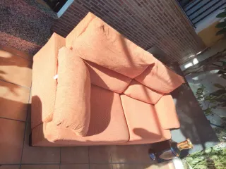 Sofá 3 plazas naranja