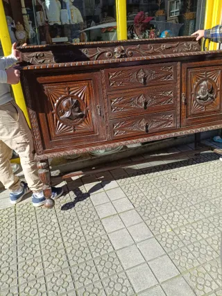 MUEBLE ANTIGUO ROBLE MACIZO