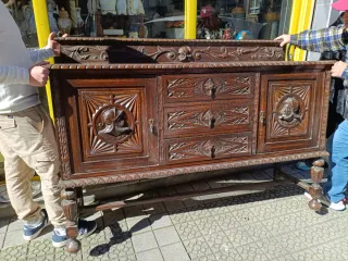 MUEBLE ANTIGUO ROBLE MACIZO