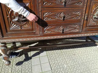 MUEBLE ANTIGUO ROBLE MACIZO