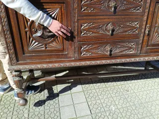 MUEBLE ANTIGUO ROBLE MACIZO