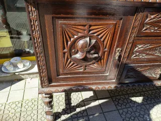 MUEBLE ANTIGUO ROBLE MACIZO