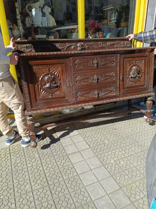 MUEBLE ANTIGUO ROBLE MACIZO