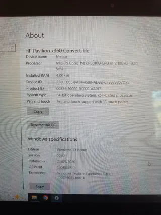HP Pavilion x360 Convertible Táctil 13"