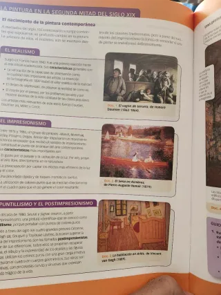 Folleto El arte en la Historia Contemporanea, 1Bac