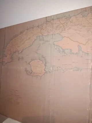 Mapa Antiguo Isla de Cuba 1895 (REPRODUCCIÓN)