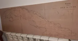 Mapa Antiguo Isla de Cuba 1895 (REPRODUCCIÓN)