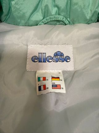 Rare Ski Jacket Ellesse Vintage 90s, Mint Green,