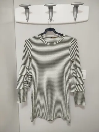 Vestido rayas verdes y blancas Talla M