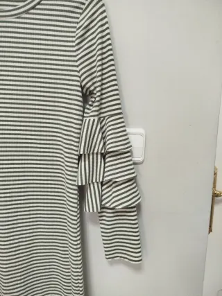 Vestido rayas verdes y blancas Talla M