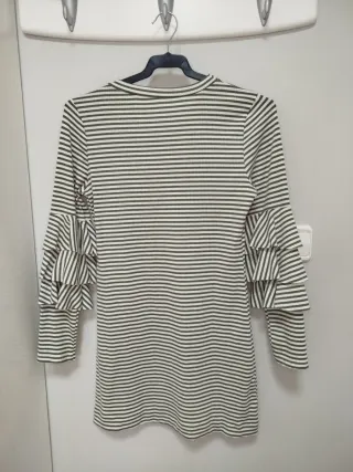 Vestido rayas verdes y blancas Talla M