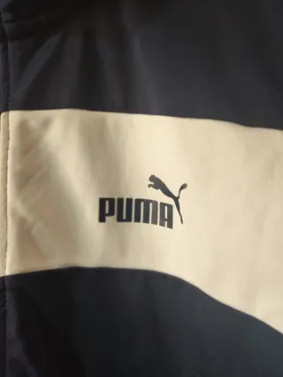 Chaqueta Puma azul y blanca