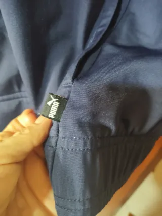 Chaqueta Puma azul y blanca