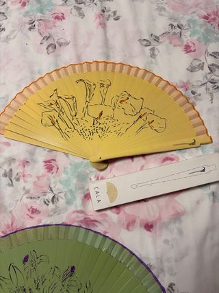 Abanicos flamenca colores