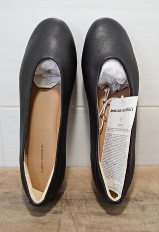 Bailarinas planas de mujer, color negro, talla 39