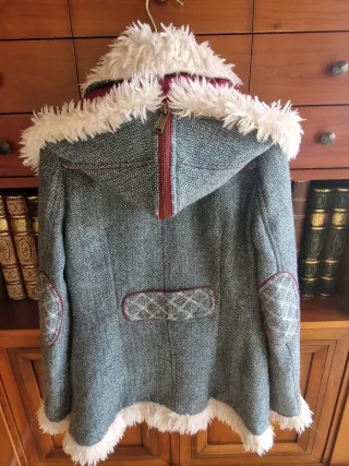 Parka Preppy Azul y Rojo Talla S