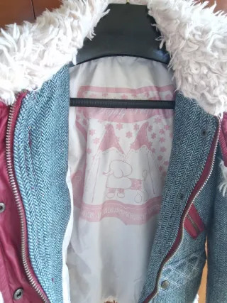 Parka Preppy Azul y Rojo Talla S