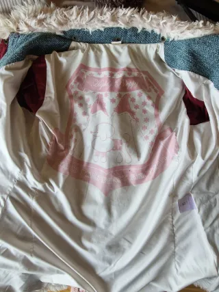 Parka Preppy Azul y Rojo Talla S