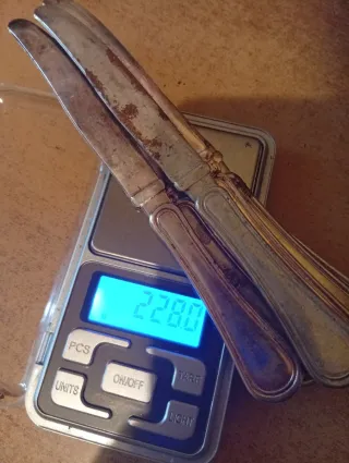 Set coltelli argento 1000