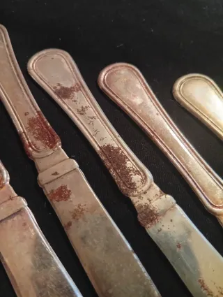 Set coltelli argento 1000