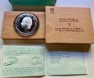 Estuche Moneda Plata 2000 Pts 1995 Urogallo
