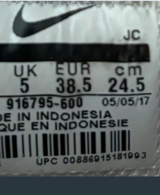 Zapatillas Nike Ante Marrón/Gris Talla 38.5