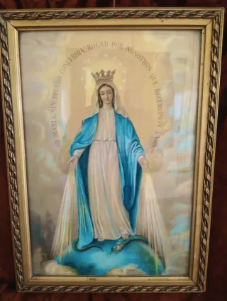 Antico quadro Madonna con Bambino