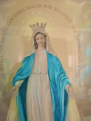 Antico quadro Madonna con Bambino