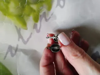 Orecchini con pietra occhio di gatto