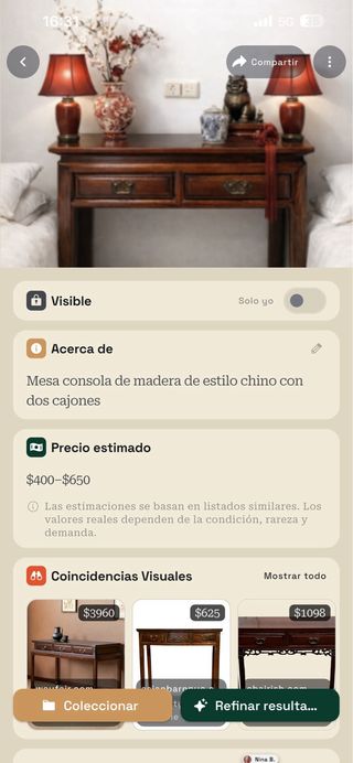 consola o escritorio de estilo chino vintage,