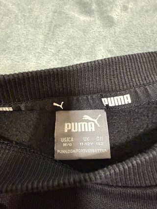 Rare Sweatshirt Puma Y2K, Cropped Black, Center