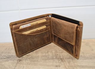 Cartera de piel de estilo vintage Gasoline Bandit