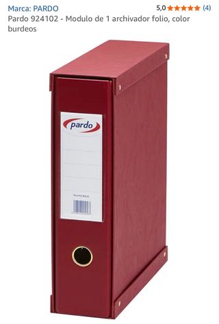 Carpeta Archivador Pardo Rojo 924102