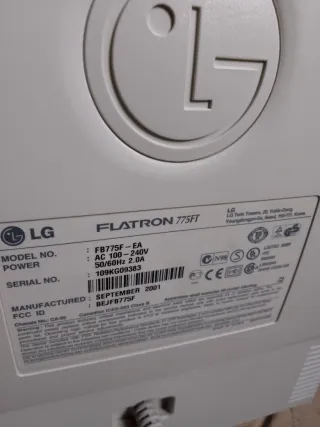 Monitor LG Flatron 15 775FT