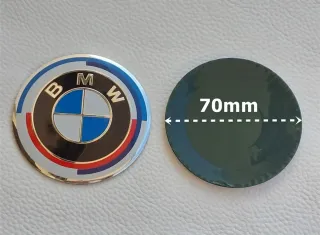 2 Emblemas BMW 70mm Logo para Moto Motorrad