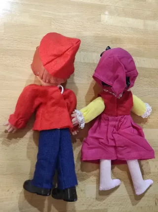 Heidi e Peter pupazzi vintage