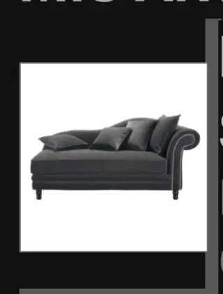 Divano Chaise Longue La Maison du Monde Grigio