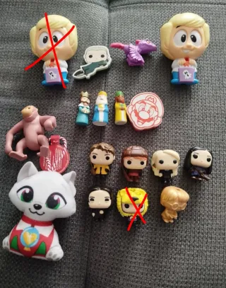 Figuras Colecciones Burguer King y Kinder.