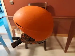 Casco esquí infantil naranja