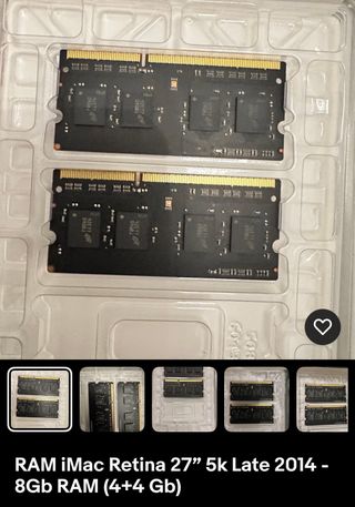 RAM Apple 8GB (2x4GB) DDR3 1600MHz iMac