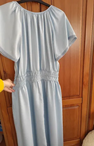 Vestido largo azul verano