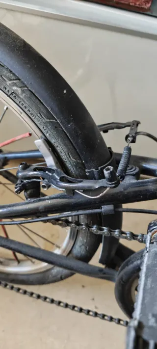 Bicicleta Plegable B'Twin Negra