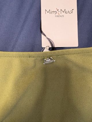 Vestido verde oliva Mimi Mua NUEVO con etiqueta TM