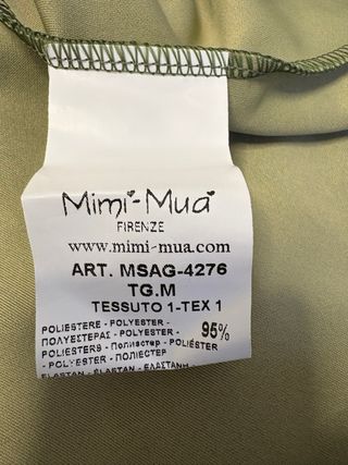 Vestido verde oliva Mimi Mua NUEVO con etiqueta TM