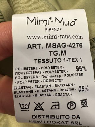 Vestido verde oliva Mimi Mua NUEVO con etiqueta TM