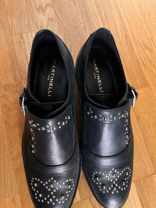 Zapatos Oxford Martinelli Negros Tachuelas