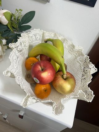 Cesto uncinetto fatto a mano