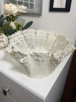 Cesto uncinetto fatto a mano
