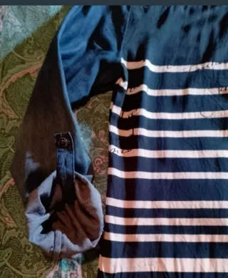 Blusita Desigual Talla S Rayas Flores