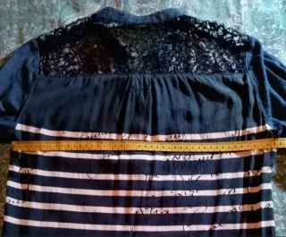 Blusita Desigual Talla S Rayas Flores